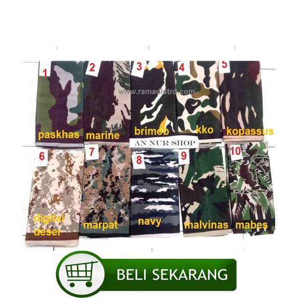 Sarung Army - Sarung Sholat - Sarung Tentara - Sarungan