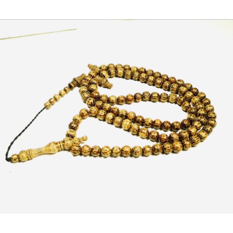 Tasbih Kayu Asli Liwung Macan Lawu Hitam Original