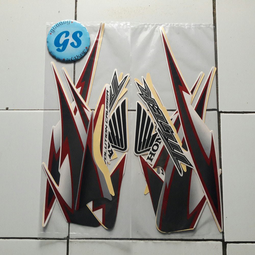 stiker tiger revo 2012 putih