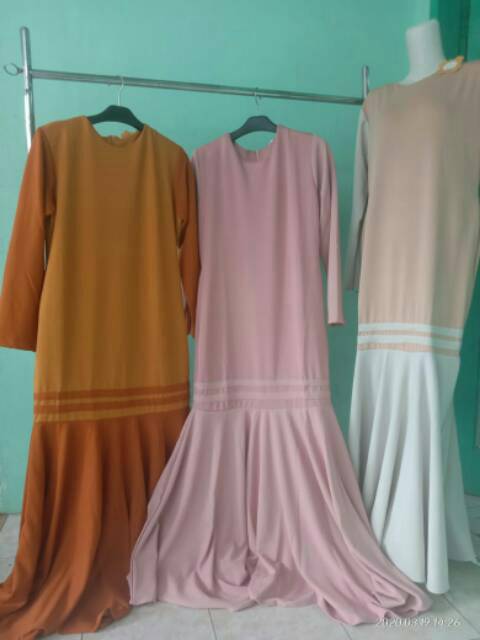 Gamis betina duyung polos