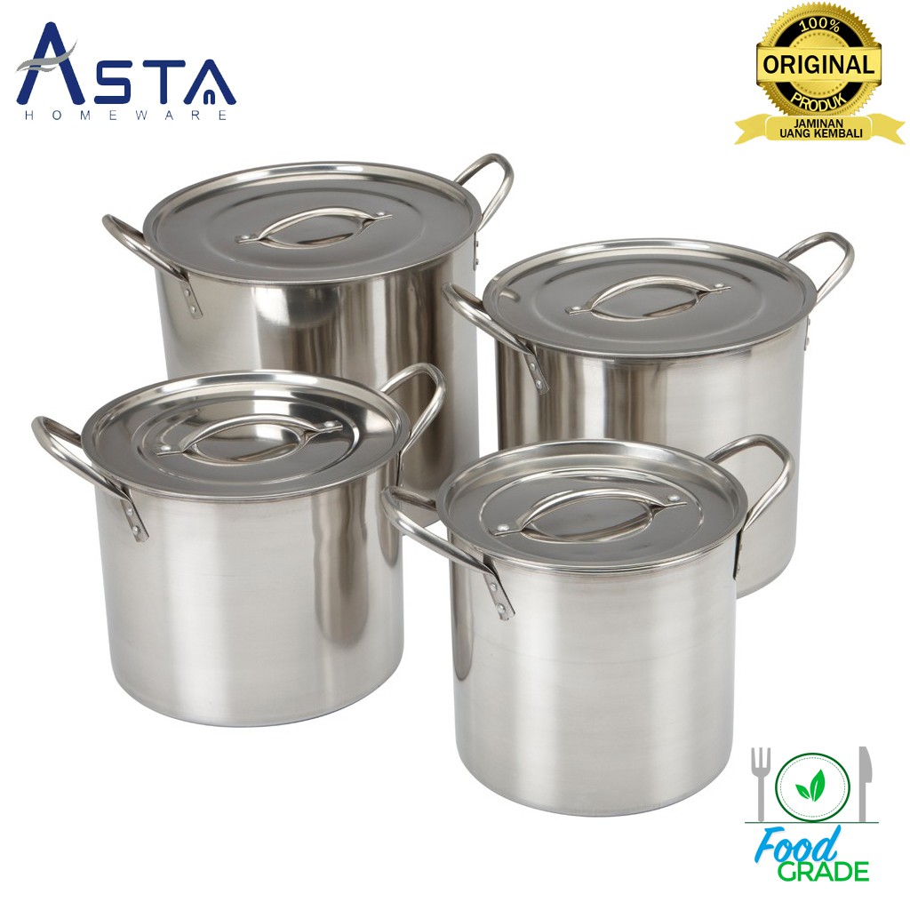 Jual Panci Stock Pots Set Stainless Steel Panci Kukus Dan Rebus