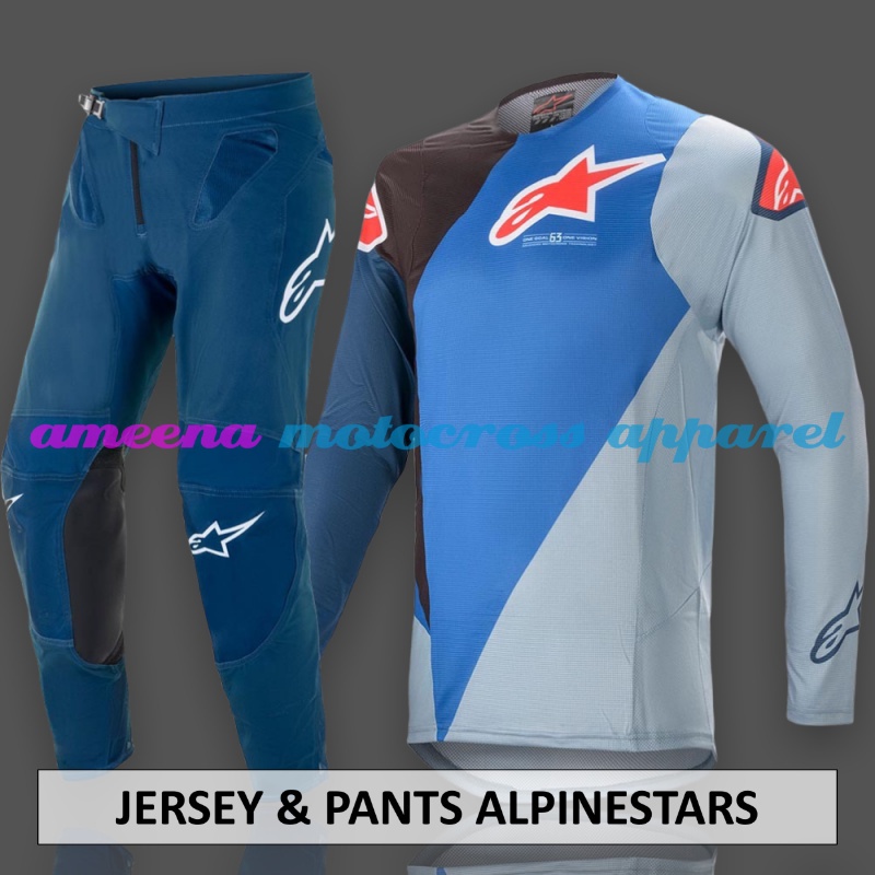 Jersey Custom Nama - Jerseyset Stelan - Jersey Celana Motocross - Jerseyset Stelan - Jersey Trail - Jersey Pants MX Adventure - Jersey Premium -AS024