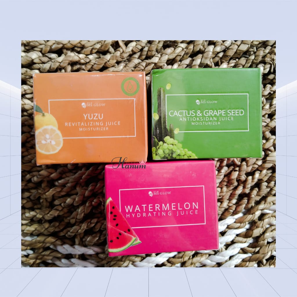 WATERMELON, CACTUS, YUZU HYDRATING JUICE by MS GLOW (ORIGINAL RESMI BPOM)