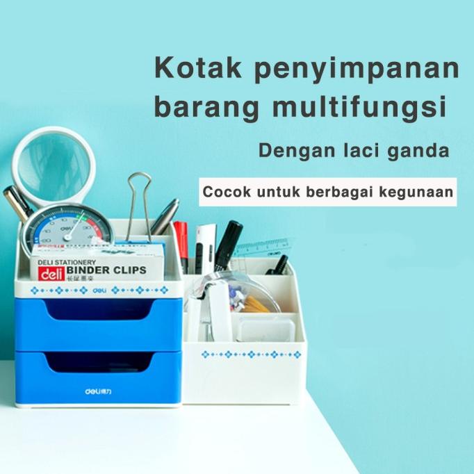 

Deli Desk Organizer Business Style Laci Kotak Penyimpanan Barang 8900