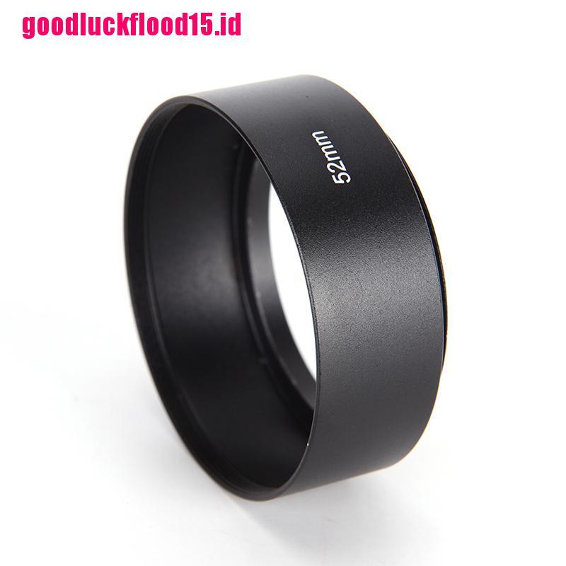 {LUCKID}52mm metal alloy material long lens hood for Canon Nikon camera New