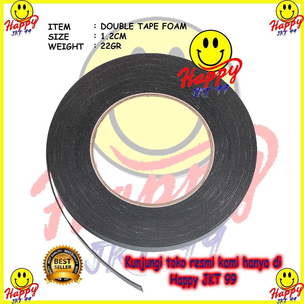 [ HAPPY JKT 99 ] DOUBLE TAPE BUSA FOAM 1.2CM X 5M