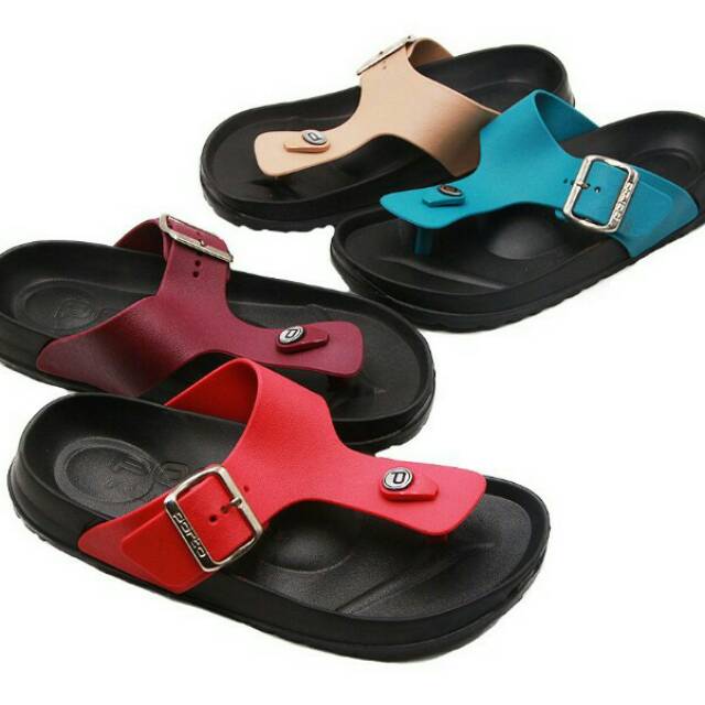 Sandal Jepit Tali Gesper Wanita merek Porto 36-40