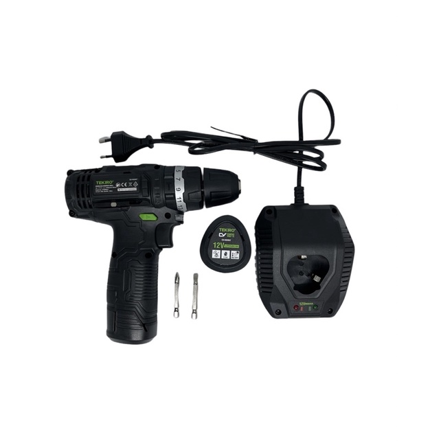 MESIN BOR BATERAI TEKIRO 12V CORDLESS HAMMER DRILL