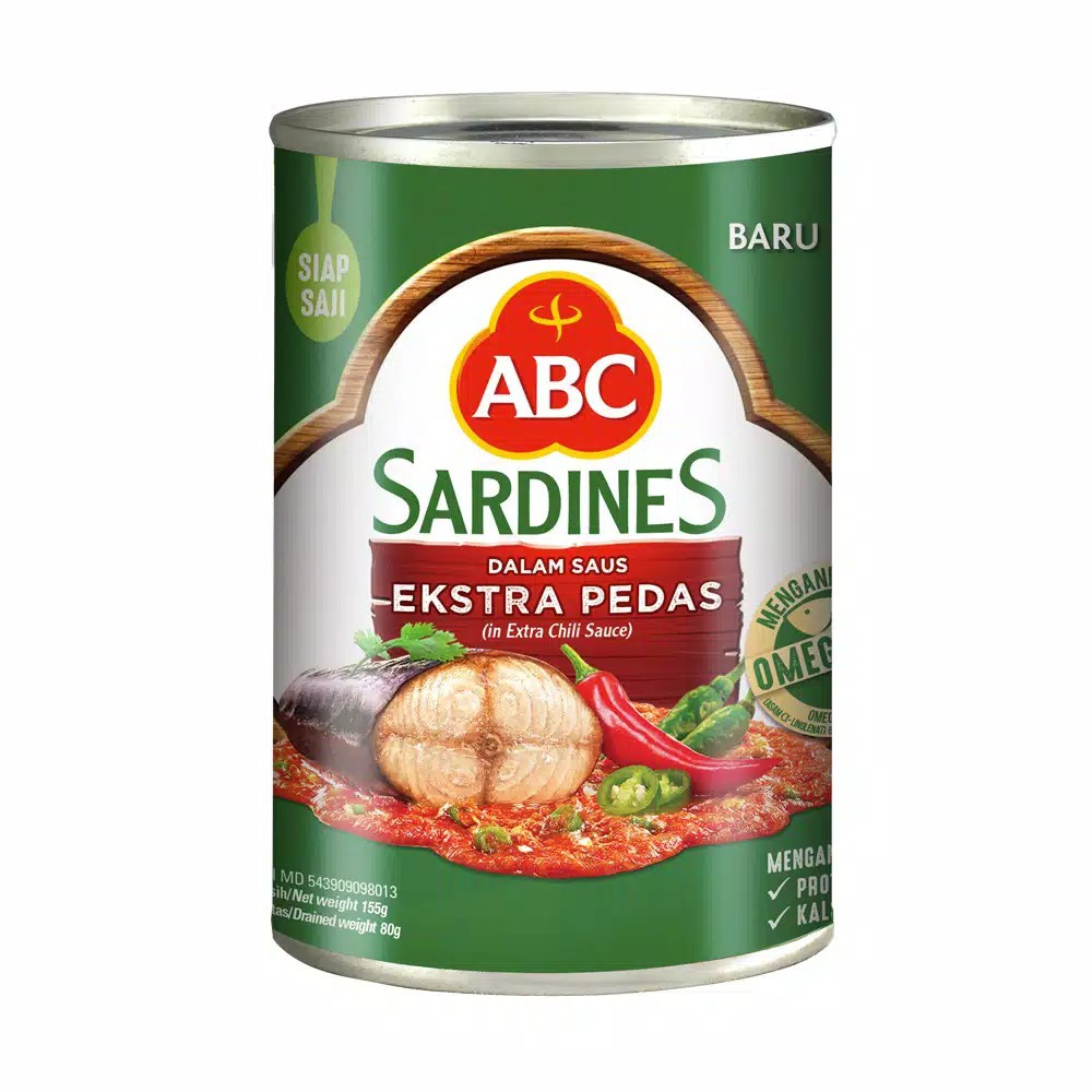 

ABC Sarden Saus Extra Pedas 155 g