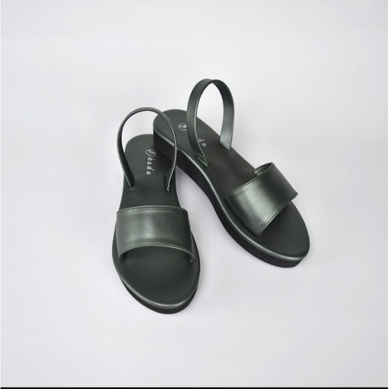 SANDAL SLOP TALI NEW CANDICE BY. OKADA SANDAL [SANDAL CEWEK]-Hijau