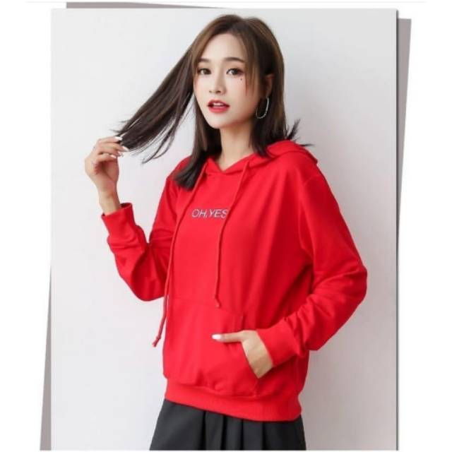 Fourfashion SWEATER OH YES HOODIE JAKET WANITA FF