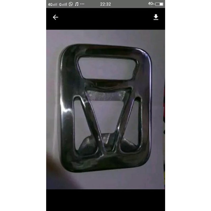 plat jok belakang vespa