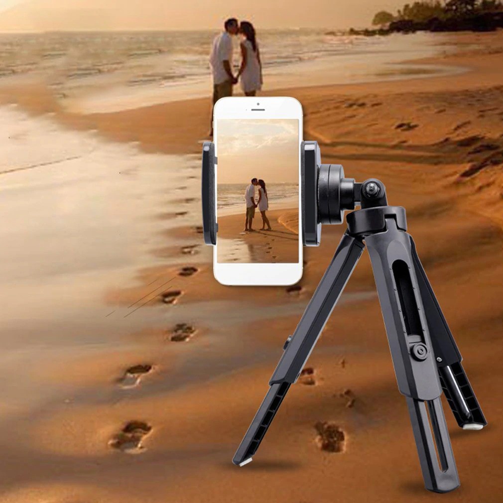 ACEHE Tripod Mini Smartphone Holder Clamp Vlog Zoom Meeting - K-518 - Black