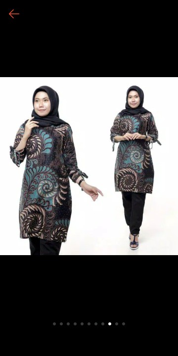 Batik Tunik Lengan Panjang