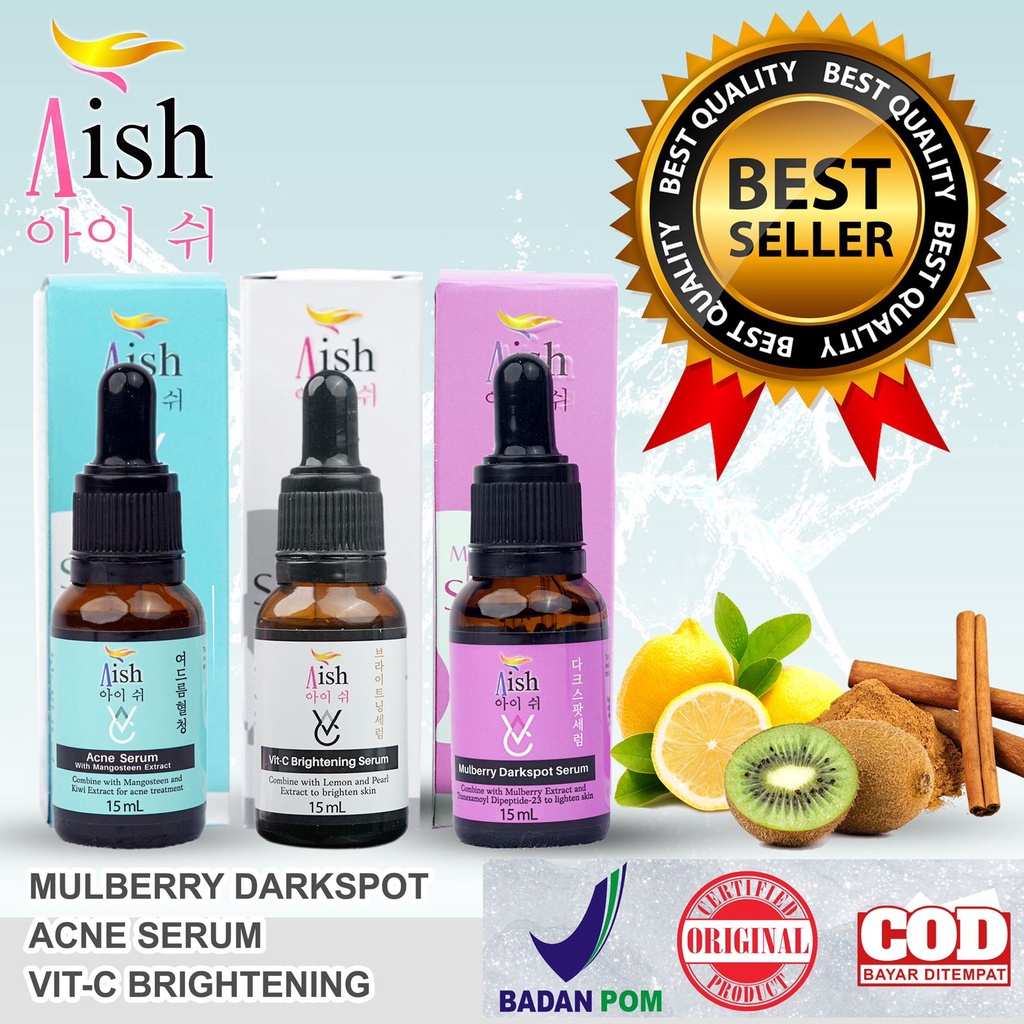 AISH KOMPLIT SERUM AISH SERUM VIRAL SERUM GLOWING SERUM PEMBASMI JERAWAT SERUM KOREA