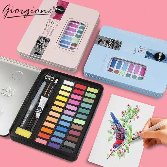 

Sale! Giorgione Watercolor Box Set 36. Water Color. Water Colour. Cat Air - Box Biru Murah