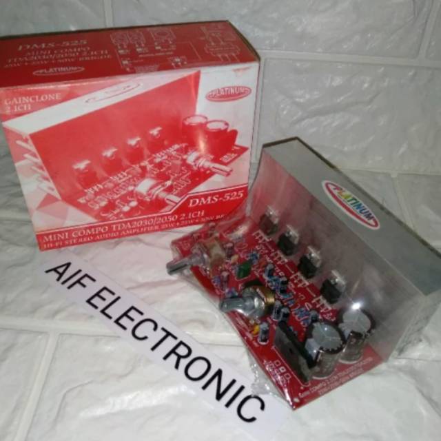 Kit Mini Compo TDA 2030.2050 Hifi Stereo Amplifier 2.1Channel DMS-525