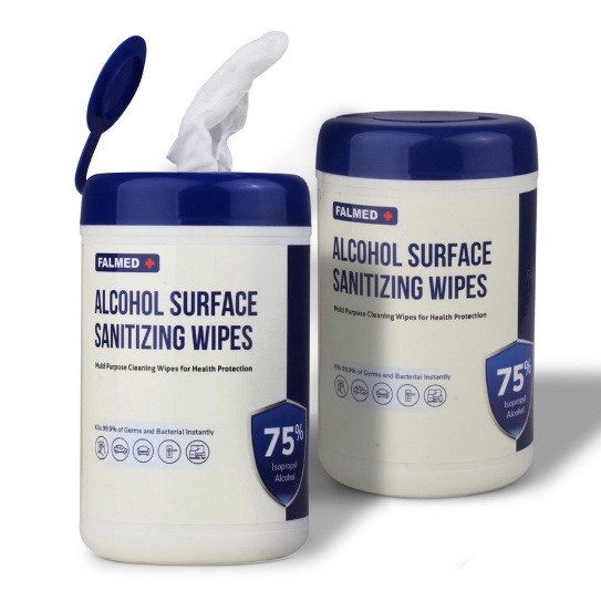 TISSUE FALMED ALCOHOL 75% SURFACE SANITZING WIPES | TISU ALCOHOL 90 &amp; 45 LEMBAR [SWEETSPACE]