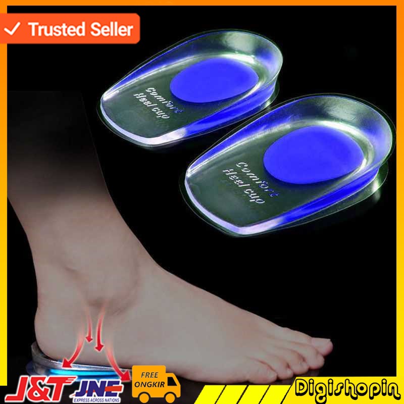 Alas Kaki Sol Sepatu Soft Silicone Gel Half Heel Man