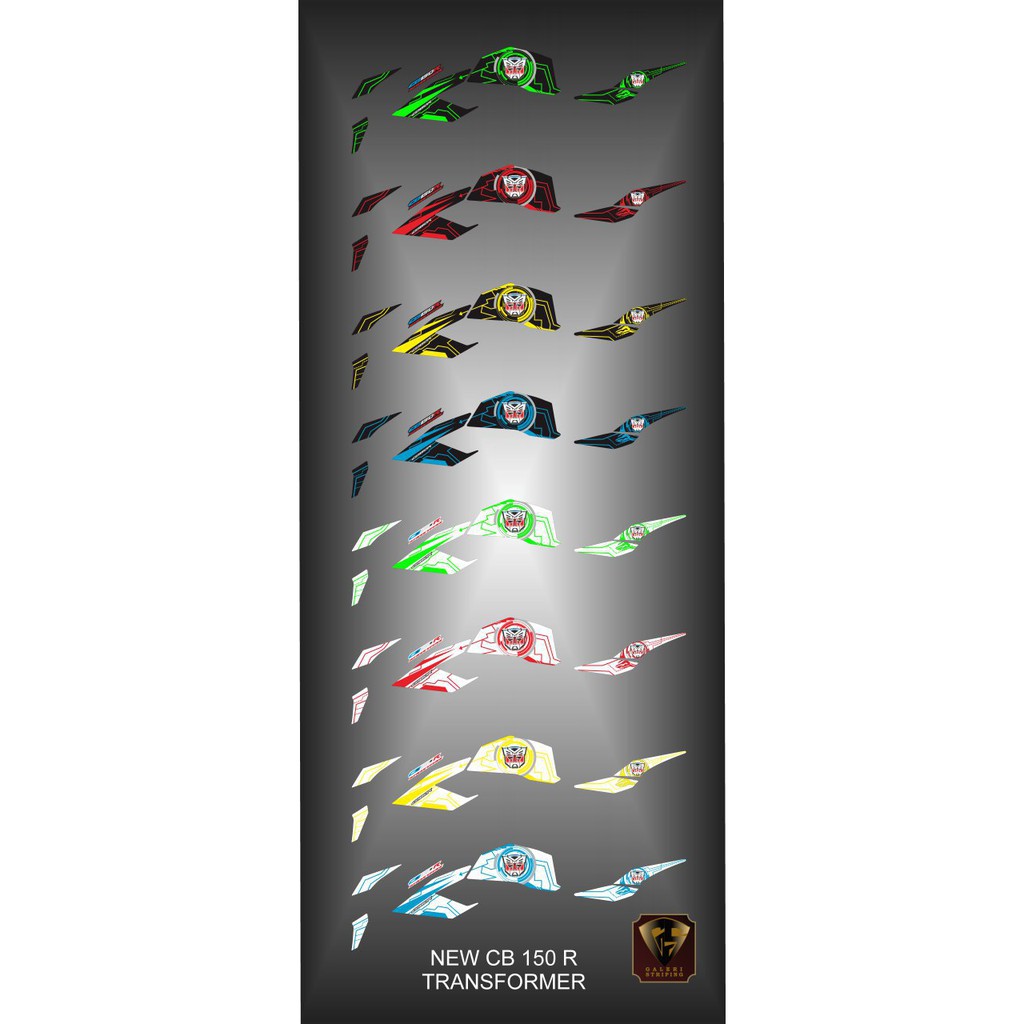 Striping cb 150 r 2016-2019 - Stiker Decal new cb150R transformer