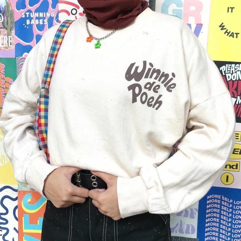 CREWNECK SWEATER WANITA WINNIE DE POEHTEBAL TERBARU,