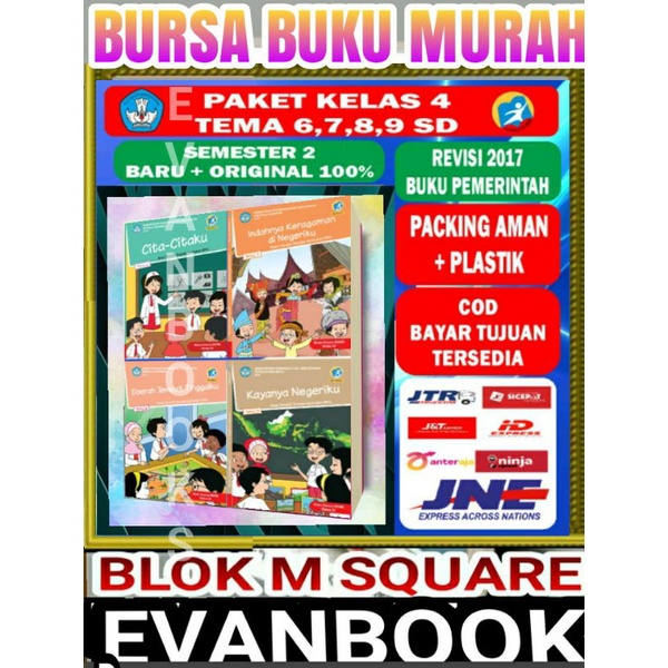 

TERMURAH Paket Semester 2 buku tematik kelas 4 tema 6 7 8 9 kurikulum 2013 Revisi 2017 Terbaru