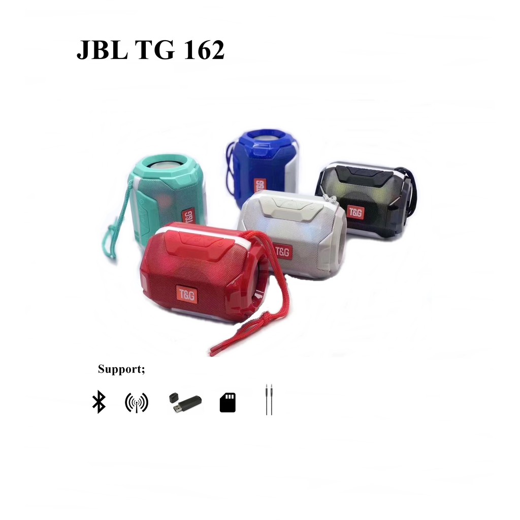 Speaker Bluetooth TG162 Portable Speaker Wireless with USB TF Card and FM Radio Function