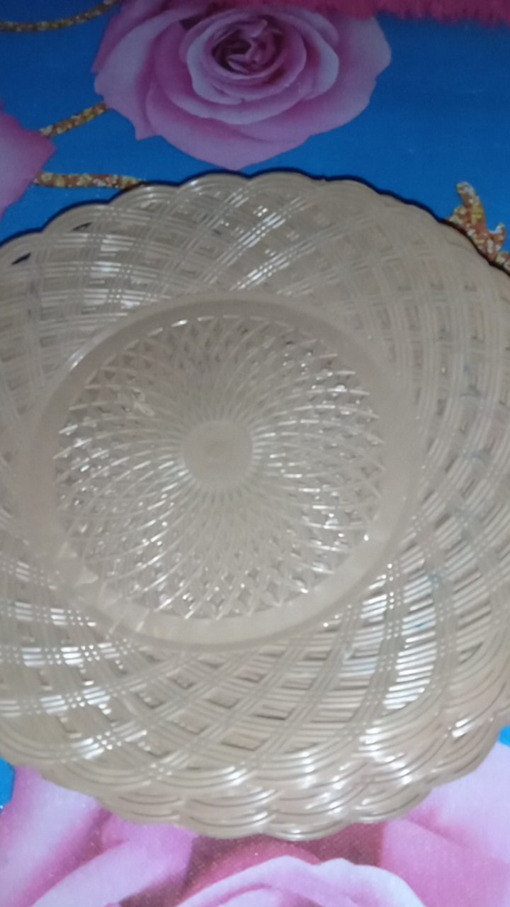 B-123 Piring Rotan Plastik Lusinan Isi 12 Pcs Per Lusin Bq