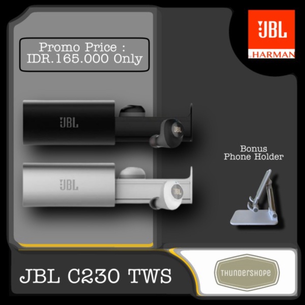 Jual JBL HEADSET BLUETOOTH PURE BASS TRUE WIRELESS EARPHONE JBL ORIGINAL - Hitam Murah