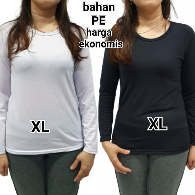 murah meriah KAOS PE oblong tgn panjang M.L.XL.XXL.XXXL