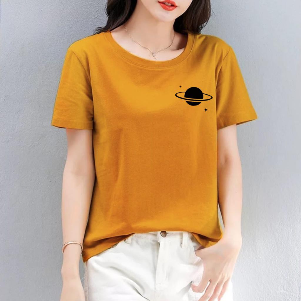 KAOS WANITA KATUN COMBED PLANET Shopee Indonesia KAOS WANITA KATUN COMBED PLANET Shopee Indonesia