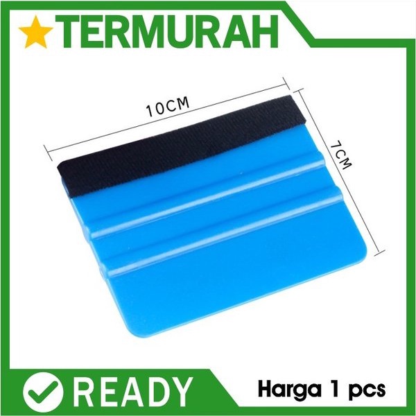 Rakel 3M scrapper Kape biru alat bantu pasang sticker scraper kain beludru kaca film dengan felt squ