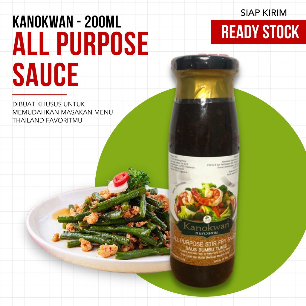 Kanokwan Saus Bumbu Thailand Super Lezat - 200ml (TERMURAH)