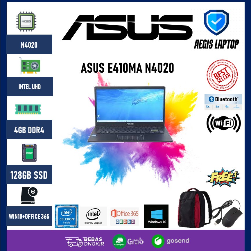 Jual Laptop Asus E410ma Dual Core N4020 4gb 128ssd Shopee Indonesia 8061