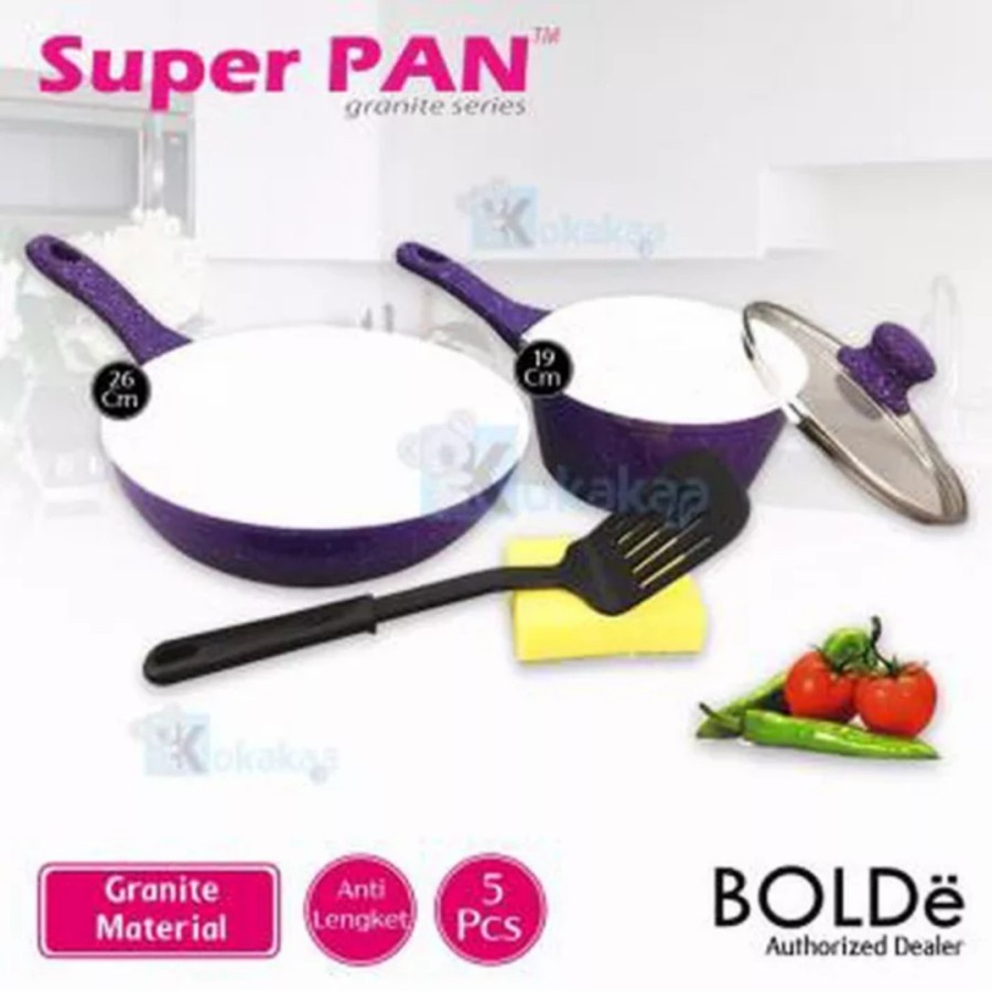 SUPER PAN BOLDe Purple Set - Panci Cookware SUPERPAN BOLDe PurpleSet