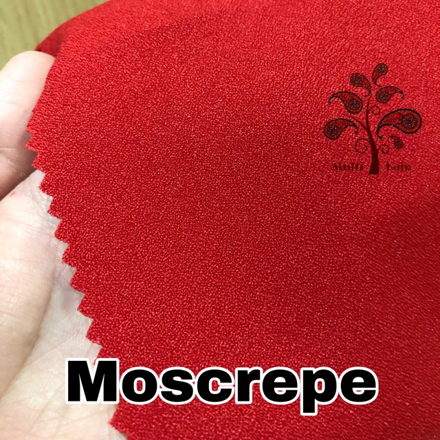 bahan multi kain moscrepe / mosscrepe / moscrep moschino mosschino arabian crepe gamis fashion-1