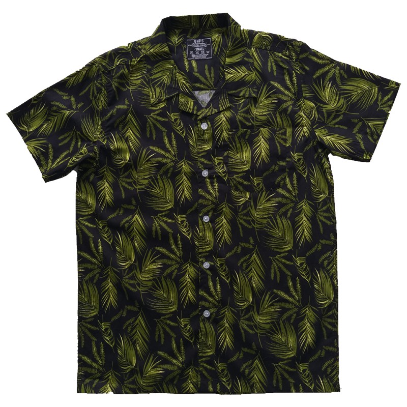 Unpossed kemeja Pendek Hawai Black 351