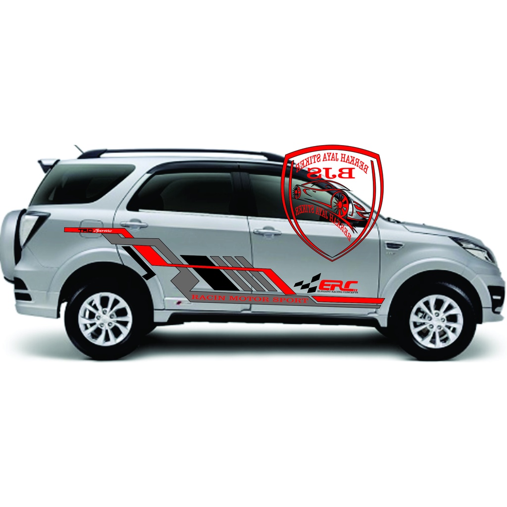 Stiker mobil toyota rush list body mobil toyota rush stiker trd sportivo rush daihatsu terios keren