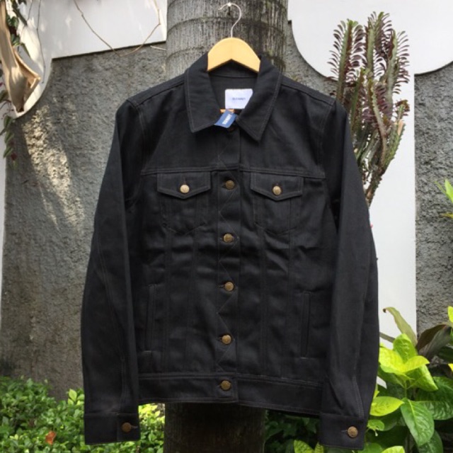 TRUCKER DENIM JACKET / JAKET JEANS OLD NAVY BLACK ORIGINAL