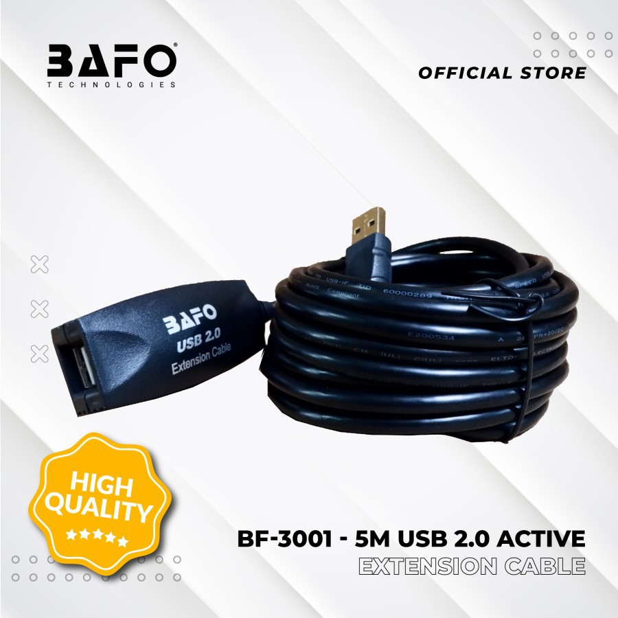 BAFO USB 2.0 Active Extension Cable  5 Meter BF-3001