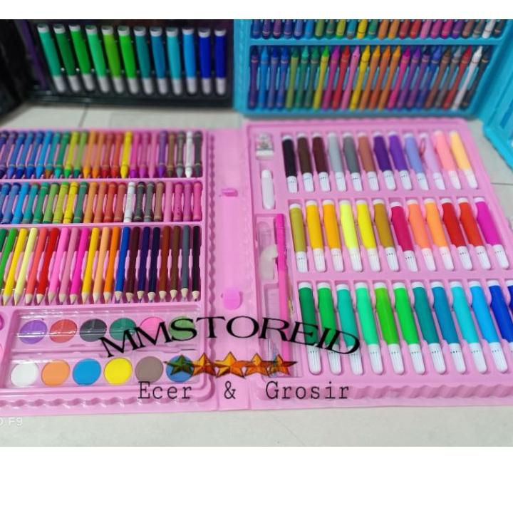 

[KODE PRODUK YAR0O4081] MM - crayon art set 150 PCS in 1 Art Set Pensil Warna Crayon Full Set Alat Lukis Gulali Books Pencil Menggambar Warna Warni