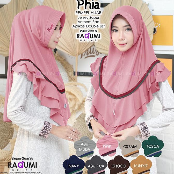 JILBAB PHIA BUNGA ORI RAQUMI HIJAB TERBARU AGUSTUS