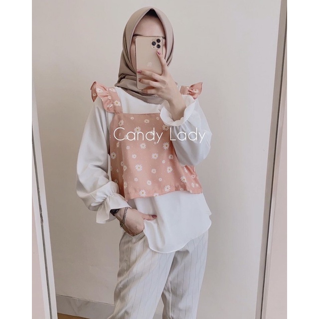 DAISY BLOUSE 2IN1 / BLOUSE MUSLIM WANITA / BLOUSE RAYON TERBARU