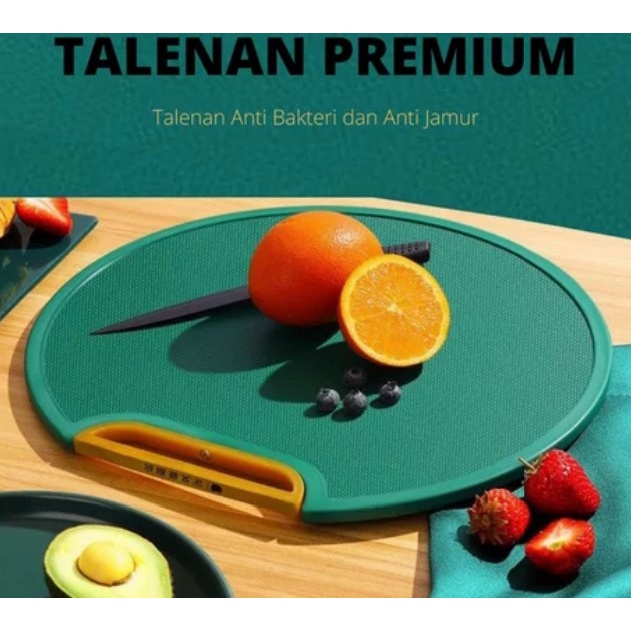 TALENAN BULAT DAN PARUTAN SET 2 IN 1 / TALENAN DAN PARUTAN MINIMALIS SET / 2 IN 1 CUTTING BOARD / TALENAN DAN PARUTAN PLASTIK ANTI JAMUR