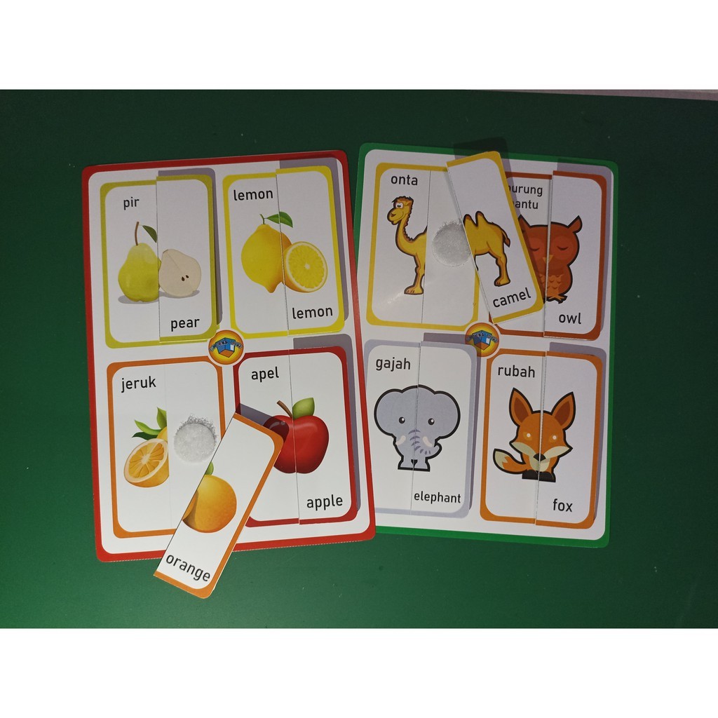 COGNITION PUZZLE / KARTU MENCOCOKAN GAMBAR HEWAN DAN BUAH