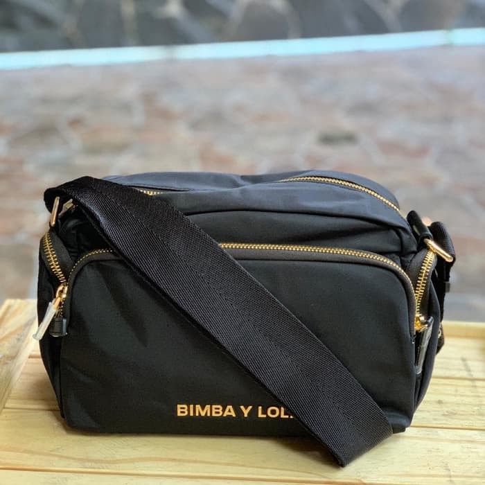 Tas sling bag bimba y lola strap black original handcarry paris