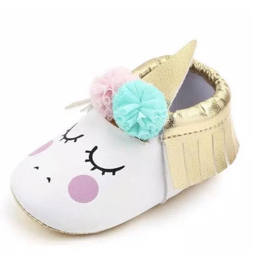 Sepatu prewalker flat shoes 3D lucu cantik pergi fashion anak bayi cewek perempuan murah -uni