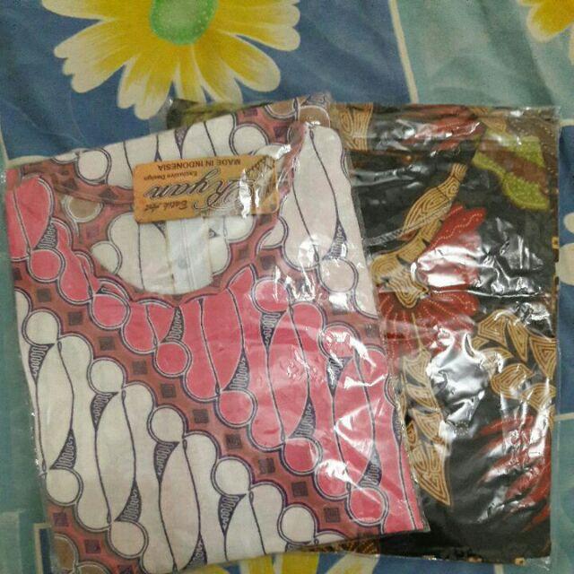 Grosir Batik - Dress Tunik Batik Modang Bunga Tali