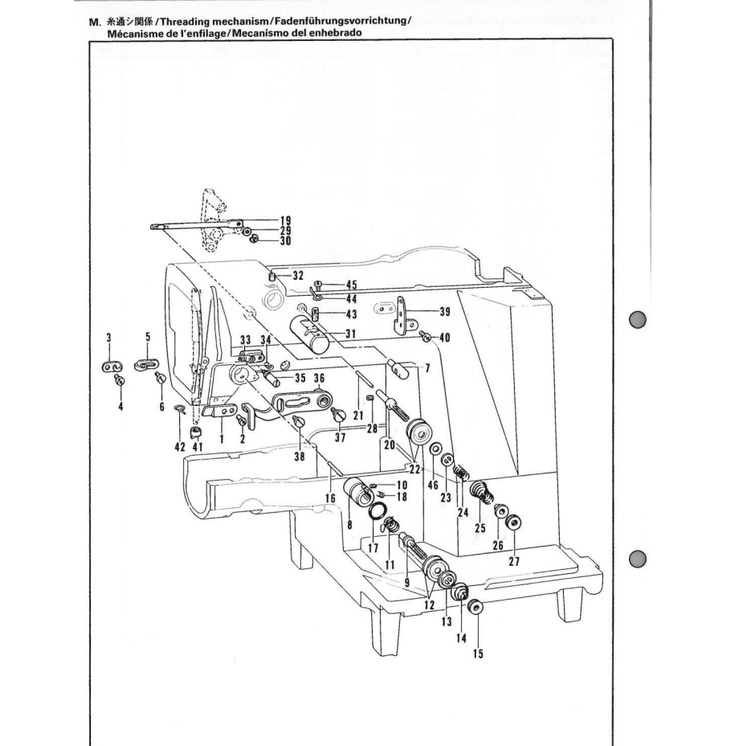 152879-101 Tenson Spring Mesin Bartek Bartack Bartacking Brother B430