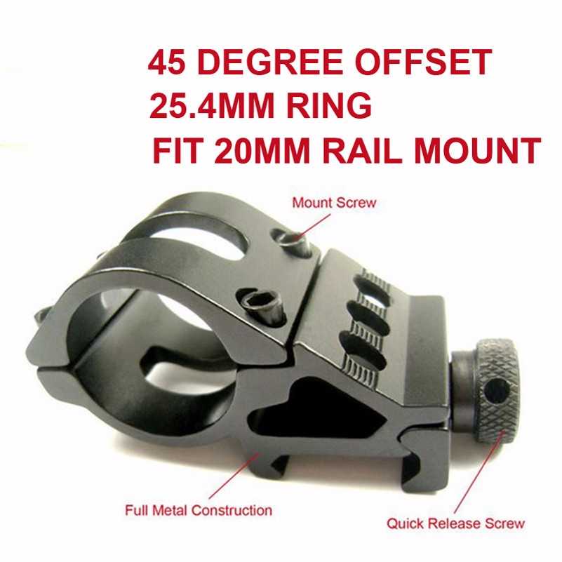 (BISA COD) RVOSTR Gun Mount Senter 25.4mm - HS-FM001